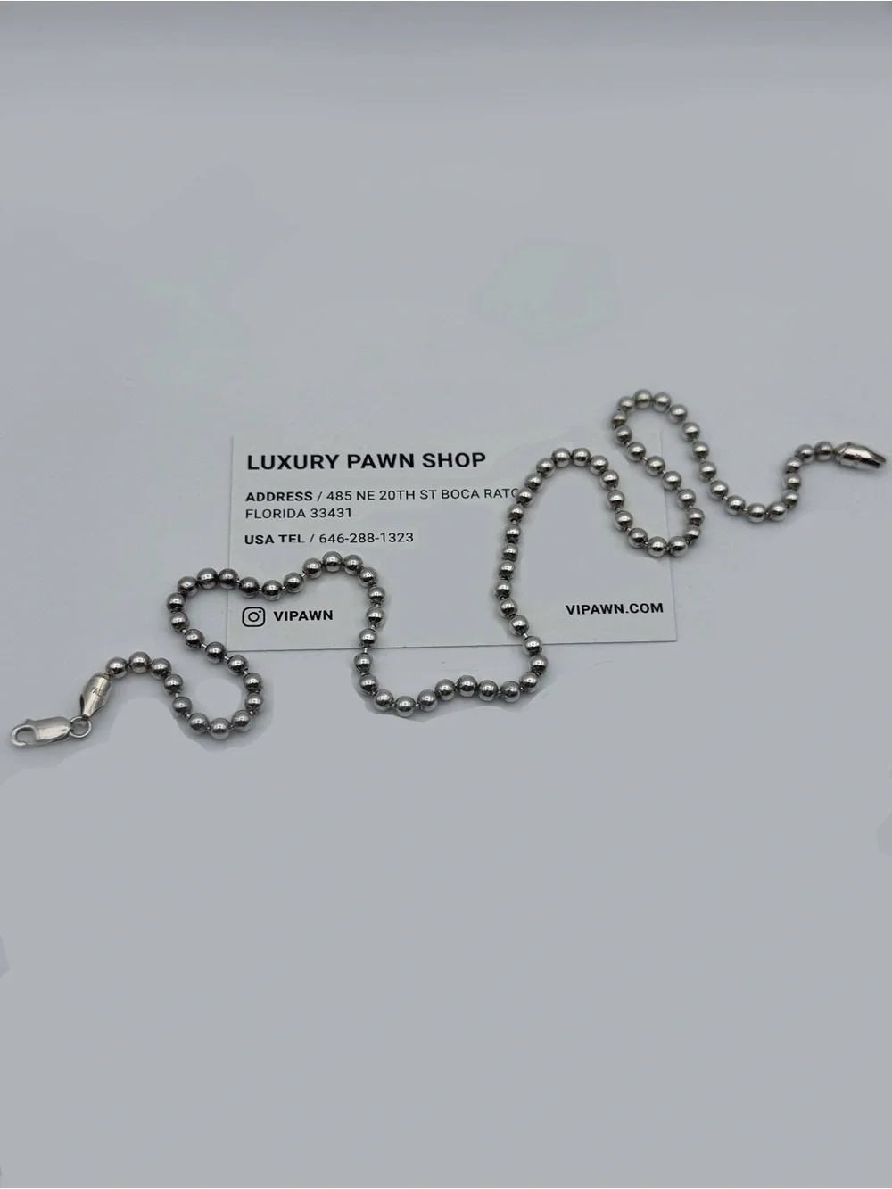 Italy 925 Sterling Silver Ball Link Round Bead Chain Necklace 18.5” 4mm